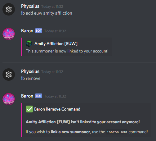 Baron A Lol Discord Bot